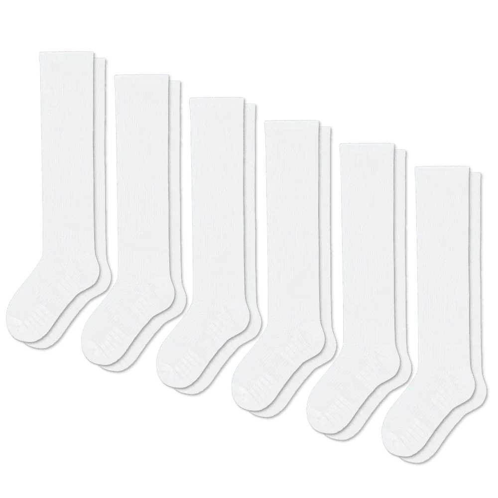 FlexRelief™ Compression Socks – White