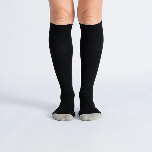 FlexRelief™ Compression Socks – Black White