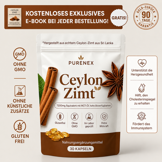 Purenex® Ceylon Active – 7200 mg Äquivalent mit MCT-Öl