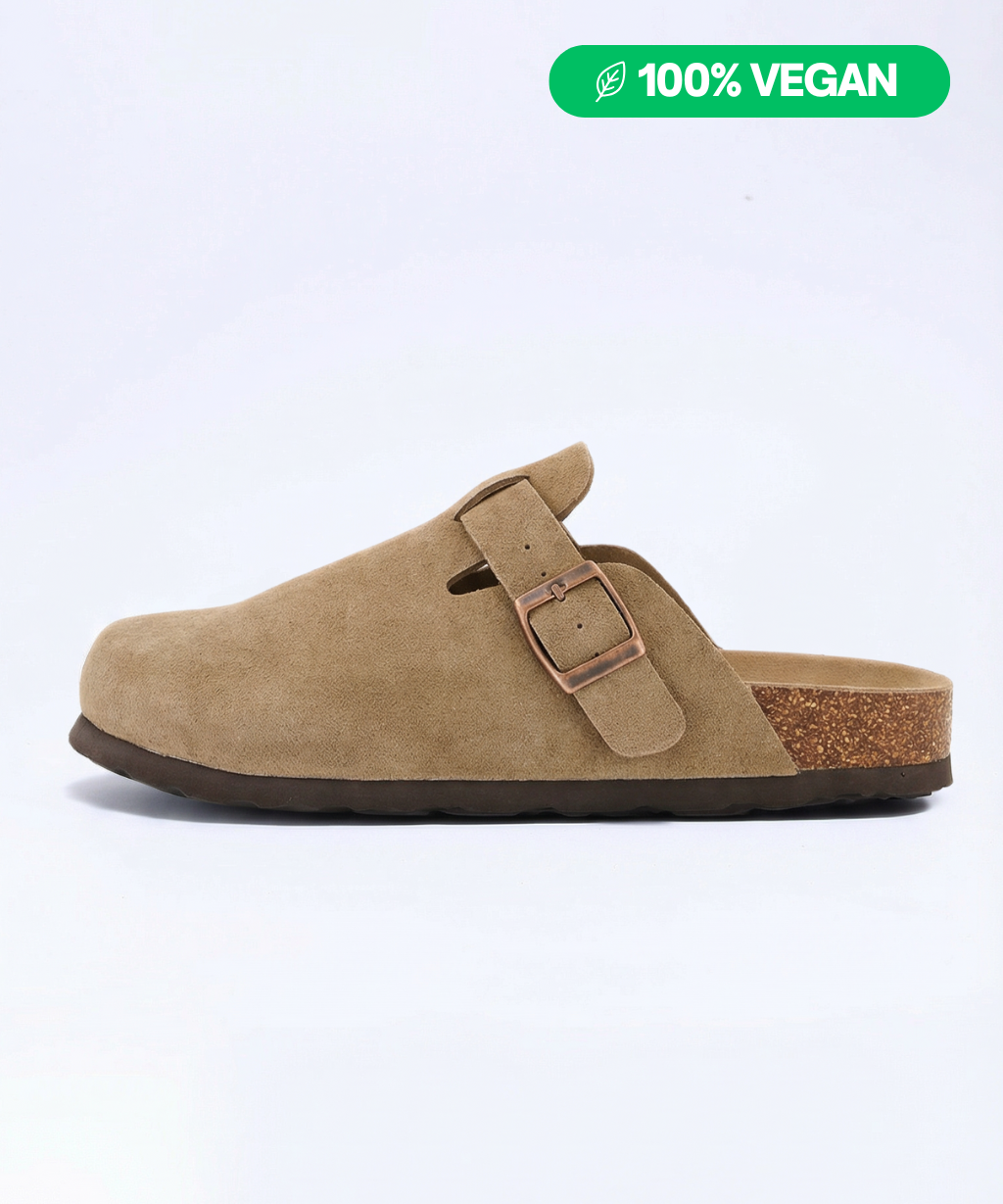 100% Vegan Suede Clogs by Qomfort