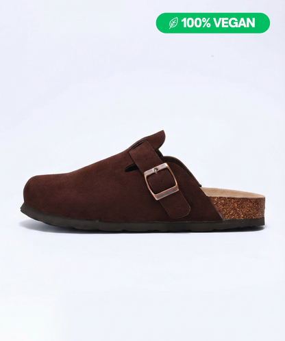 100% Vegan Suede Clogs by Qomfort