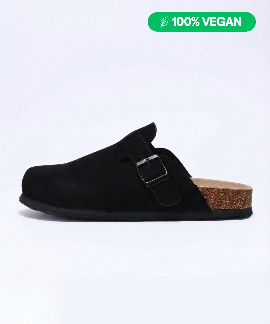 100% Vegan Suede Clogs by Qomfort