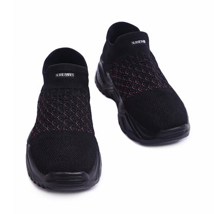 Ortho Cloud Slip Ons 2.0 - Midnight Bloom Black