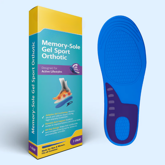Memory-Sole Gel Sport Orthotic Insoles