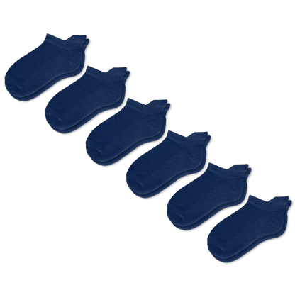 Padded Easy-Stretch Ankle Socks – Navy Blue