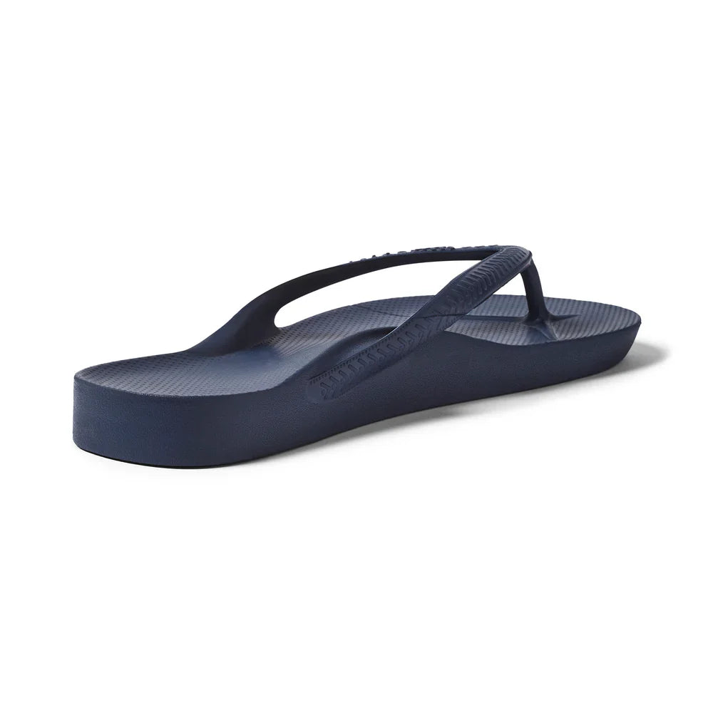V-Strap Thong Sandals - Navy