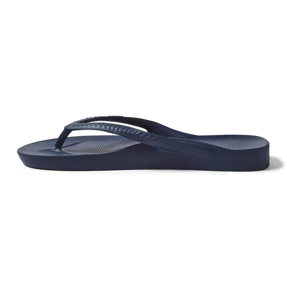 V-Strap Thong Sandals - Navy