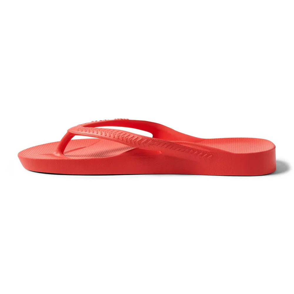 V-Strap Thong Sandals - Coral