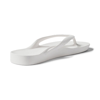 V-Strap Thong Sandals - White