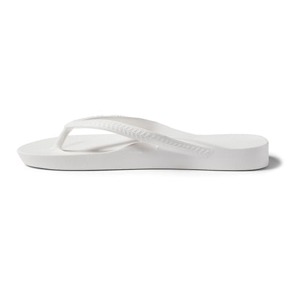 V-Strap Thong Sandals - White