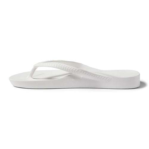 V-Strap Thong Sandals - White