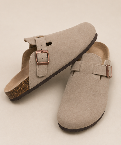 Premium Genuine Suede Clogs