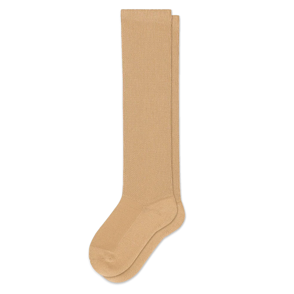 Padded Easy-Stretch Crew Socks – Tan