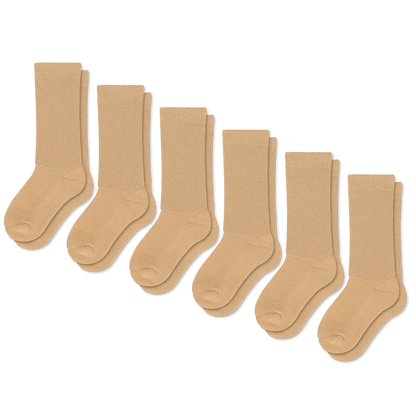 Padded Easy-Stretch Knee High Socks – Tan