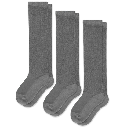 Padded Easy-Stretch Knee High Socks – Gray
