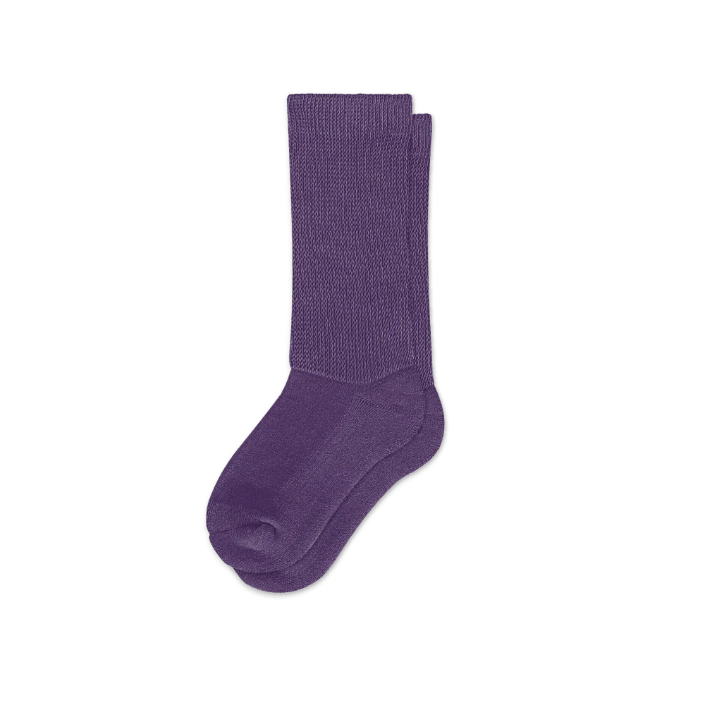 Padded Easy-Stretch Crew Socks – Royal Purple