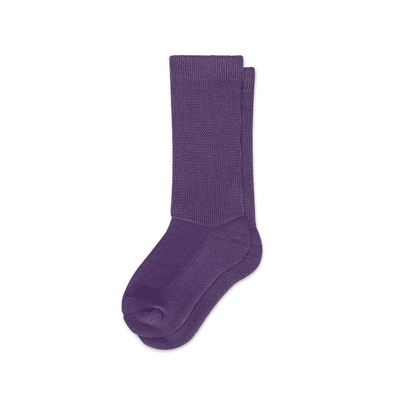 Padded Easy-Stretch Crew Socks – Royal Purple
