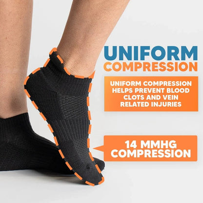 FlexRelief™ Ankle Compression Socks – Black