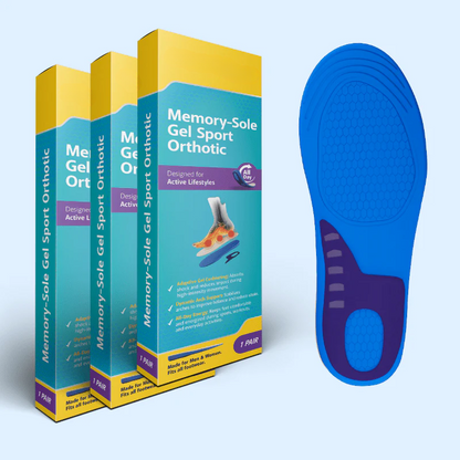 3-Pack Memory-Sole Gel Sport Orthotic Insoles