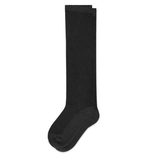 Padded Easy-Stretch Crew Socks – Black