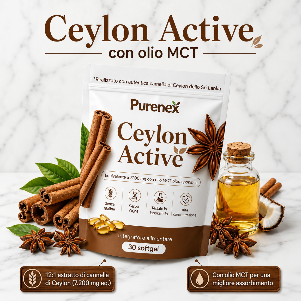 Purenex® Ceylon Active – 7200 mg