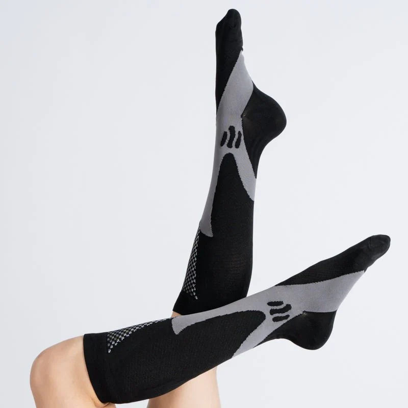 FlexRelief™ Compression Socks – Midnight Gray