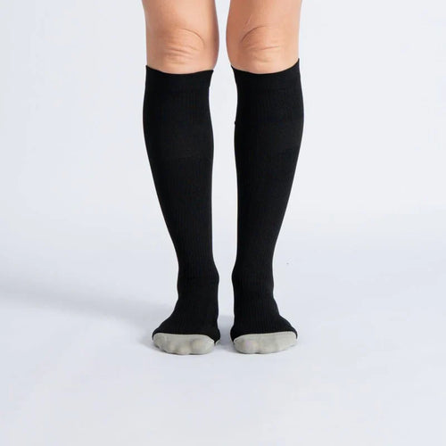 FlexRelief™ Compression Socks – Black White