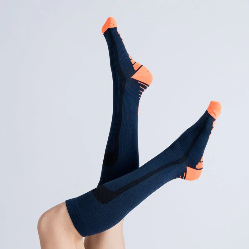 FlexRelief™ Compression Socks – Blue Orange