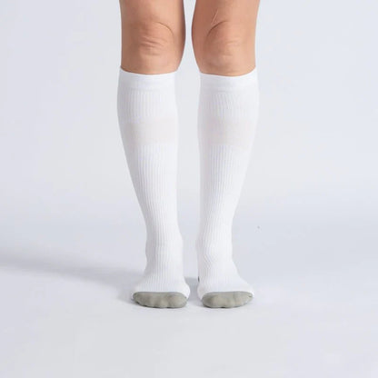 FlexRelief™ Compression Socks – White Gray