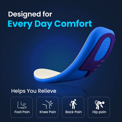 3-Pack Memory-Sole Gel Sport Orthotic Insoles