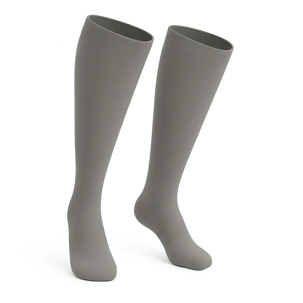 Padded Easy-Stretch Knee High Socks – Gray